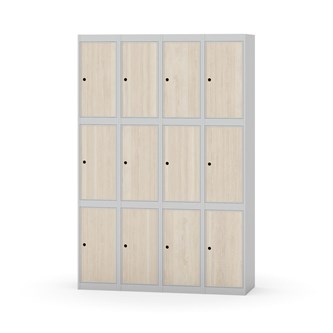 Novis lokerokaappi, tasakatto, 3:4, L 120 cm