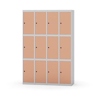 Novis lokerokaappi, tasakatto, 3:4, L 120 cm