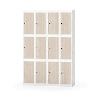 Novis lokerokaappi, tasakatto, 3:4, L 120 cm