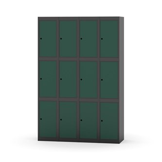 Novis lokerokaappi, tasakatto, 3:4, L 120 cm