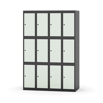 Novis lokerokaappi, tasakatto, 3:4, L 120 cm