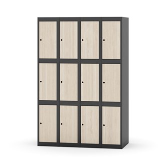 Novis lokerokaappi, tasakatto, 3:4, L 120 cm