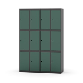 Novis lokerokaappi, tasakatto, 3:4, L 120 cm