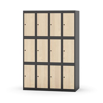 Novis lokerokaappi, tasakatto, 3:4, L 120 cm