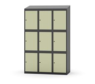 Novis lokerokaappi, vinokatto, 3:2, L 120 cm