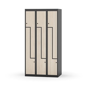 Novis Z vaatekaappi, tasakatto, 6-lok, L90 cm