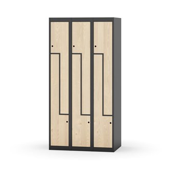 Novis Z vaatekaappi, tasakatto, 6-lok, L90 cm