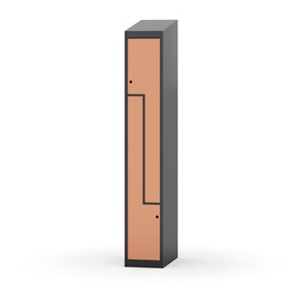 Novis Z vaatekaappi, vinokatto, 2-lok, L30 cm
