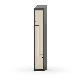 Novis Z vaatekaappi, vinokatto, 2-lok, L30 cm