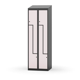 Novis Z vaatekaappi, vinokatto, 4-lok, L60 cm