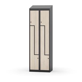 Novis Z vaatekaappi, vinokatto, 4-lok, L60 cm
