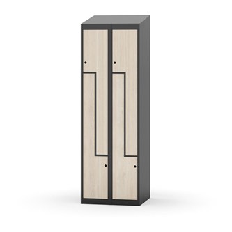 Novis Z vaatekaappi, vinokatto, 4-lok, L60 cm