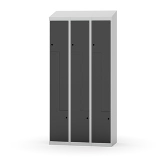 Novis Z vaatekaappi, vinokatto, 6-lok, L90 cm