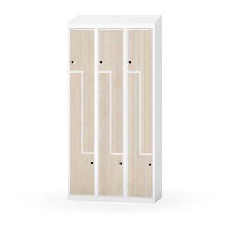 Novis Z vaatekaappi, vinokatto, 6-lok, L90 cm