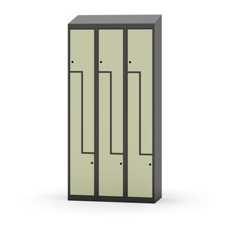 Novis Z vaatekaappi, vinokatto, 6-lok, L90 cm
