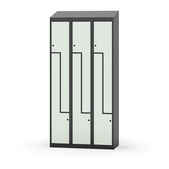 Novis Z vaatekaappi, vinokatto, 6-lok, L90 cm