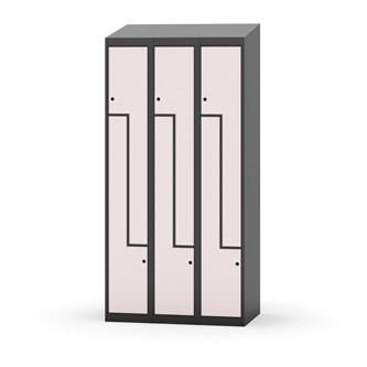 Novis Z vaatekaappi, vinokatto, 6-lok, L90 cm