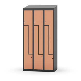 Novis Z vaatekaappi, vinokatto, 6-lok, L90 cm