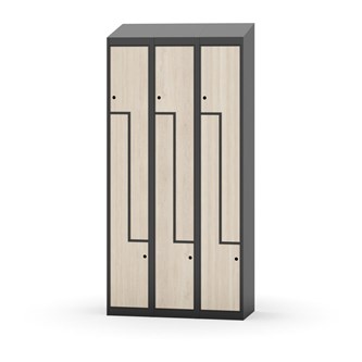Novis Z vaatekaappi, vinokatto, 6-lok, L90 cm