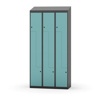 Novis Z vaatekaappi, vinokatto, 6-lok, L90 cm