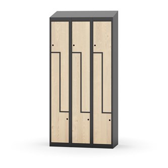 Novis Z vaatekaappi, vinokatto, 6-lok, L90 cm