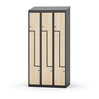 Novis Z vaatekaappi, vinokatto, 6-lok, L90 cm