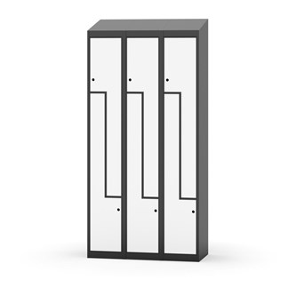 Novis Z vaatekaappi, vinokatto, 6-lok, L90 cm