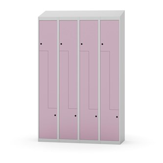 Novis Z vaatekaappi, vinokatto, 8-lok, L120 cm