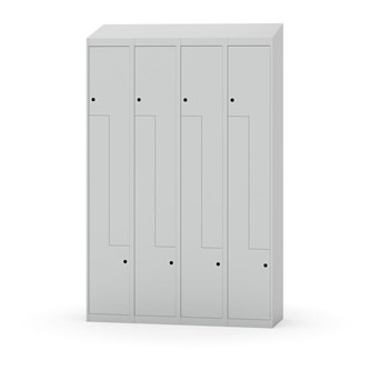 Novis Z vaatekaappi, vinokatto, 8-lok, L120 cm