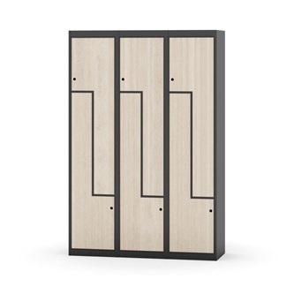 Novis Z vaatekaappi, tasakatto, 6-lok, L120 cm