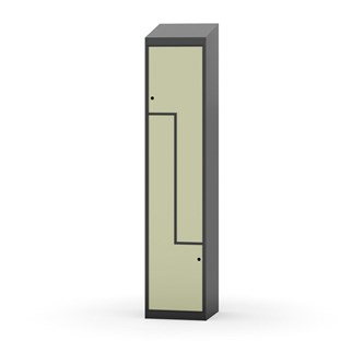 Novis Z vaatekaappi, vinokatto, 2-lok, L40 cm