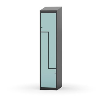 Novis Z vaatekaappi, vinokatto, 2-lok, L40 cm
