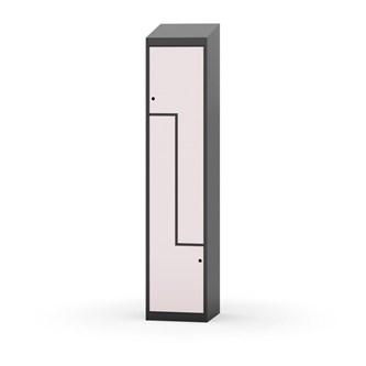 Novis Z vaatekaappi, vinokatto, 2-lok, L40 cm