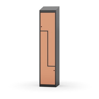 Novis Z vaatekaappi, vinokatto, 2-lok, L40 cm