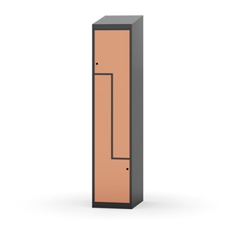 Novis Z vaatekaappi, vinokatto, 2-lok, L40 cm