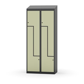 Novis Z vaatekaappi, vinokatto, 4-lok, L80 cm