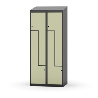 Novis Z vaatekaappi, vinokatto, 4-lok, L80 cm