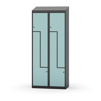 Novis Z vaatekaappi, vinokatto, 4-lok, L80 cm