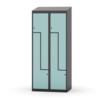 Novis Z vaatekaappi, vinokatto, 4-lok, L80 cm