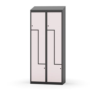 Novis Z vaatekaappi, vinokatto, 4-lok, L80 cm