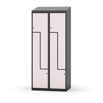 Novis Z vaatekaappi, vinokatto, 4-lok, L80 cm