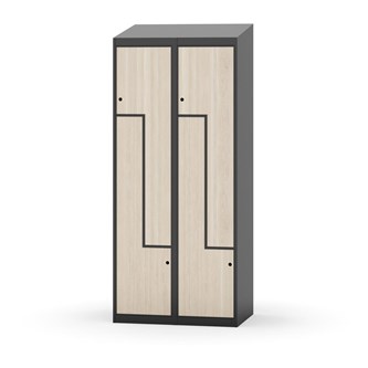 Novis Z vaatekaappi, vinokatto, 4-lok, L80 cm