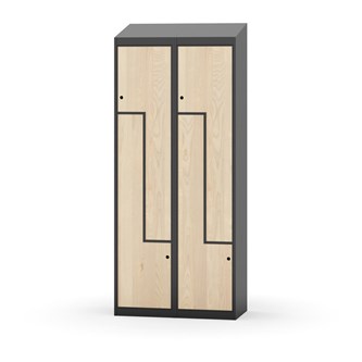 Novis Z vaatekaappi, vinokatto, 4-lok, L80 cm