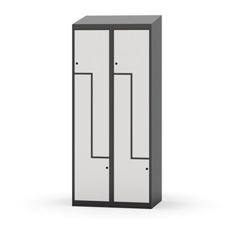 Novis Z vaatekaappi, vinokatto, 4-lok, L80 cm