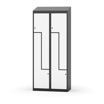 Novis Z vaatekaappi, vinokatto, 4-lok, L80 cm