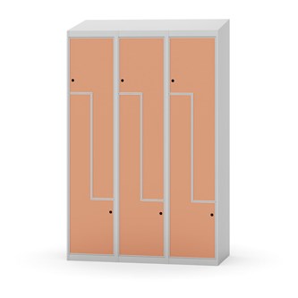 Novis Z vaatekaappi, vinokatto, 6-lok, L120 cm