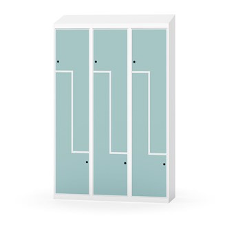 Novis Z vaatekaappi, vinokatto, 6-lok, L120 cm