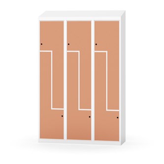 Novis Z vaatekaappi, vinokatto, 6-lok, L120 cm