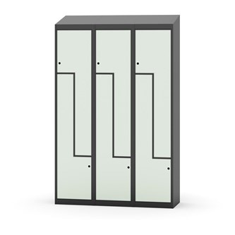 Novis Z vaatekaappi, vinokatto, 6-lok, L120 cm