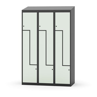 Novis Z vaatekaappi, vinokatto, 6-lok, L120 cm